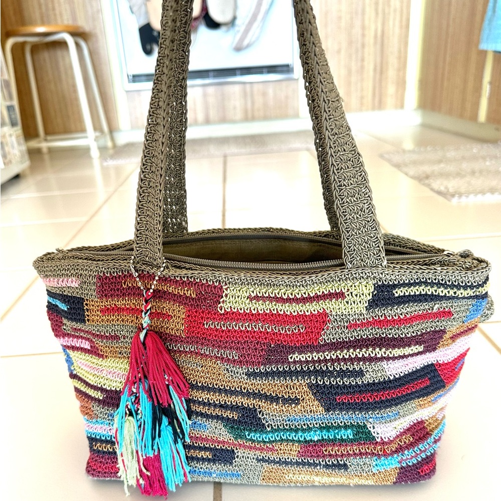 Stone Mountain crocheted multicolored purse